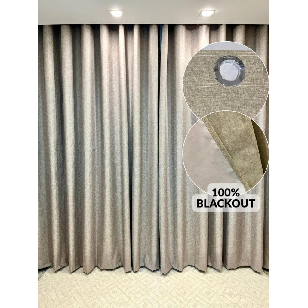 Cortina 100% Blackout Blecaute em Tecido Para Sala Quarto Escritório