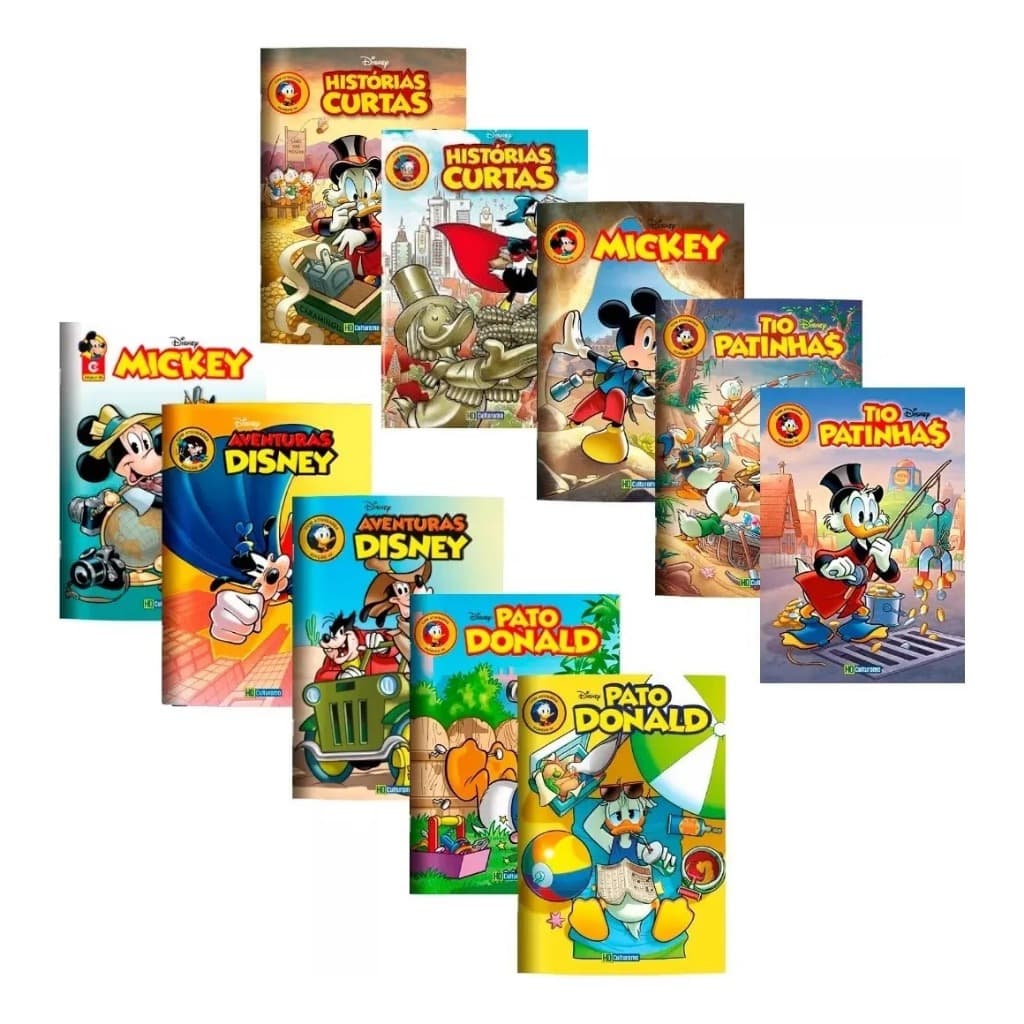 Kit 10 Gibis Sortidos Da Disney Sem Repetições