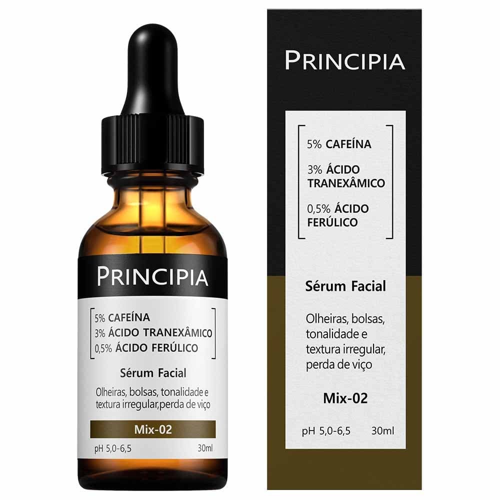 Sérum Principia Mix-02 (5% Cafeína + 3% Tranexâmico + Ferúlico)