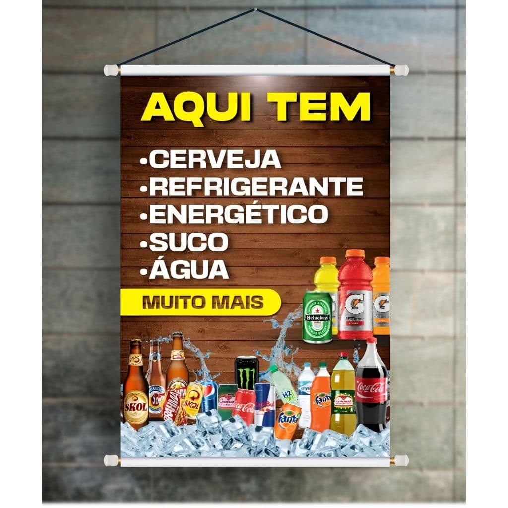 BANNER ARTE PRONTA AQUI TEM BEBIDAS