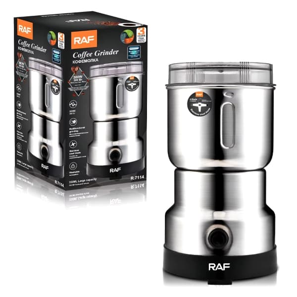 Moedor de Café Elétrico Raf R.7114 300W 220V Inox