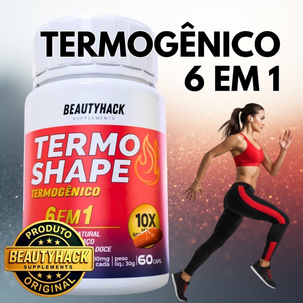 Termogênico 6 em 1 - Suplemento Premium 100% Original - 60 Cápsulas - Envio Imediato