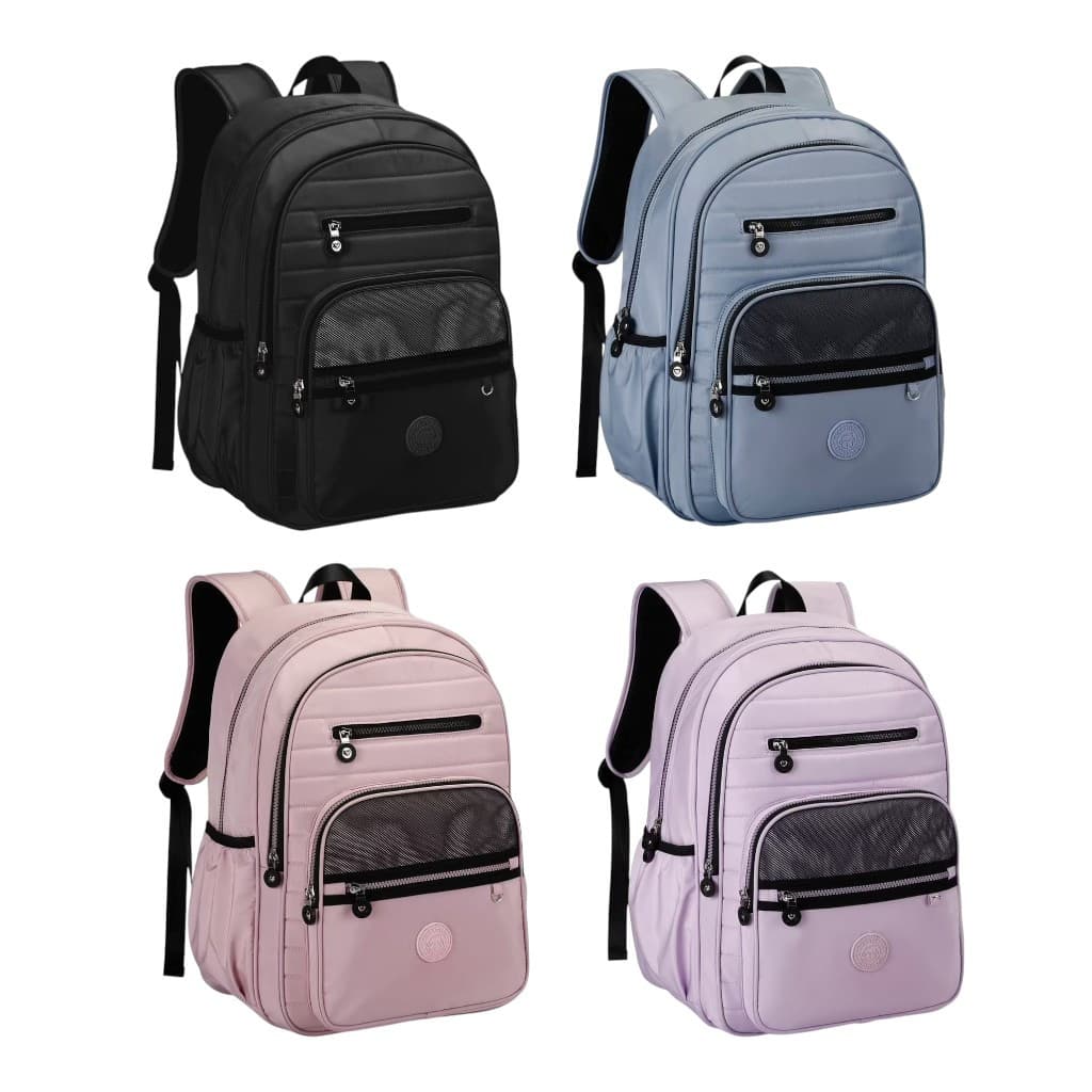 Mochila Grande Juvenil Reforçada Kika Compartimento Notebook M18