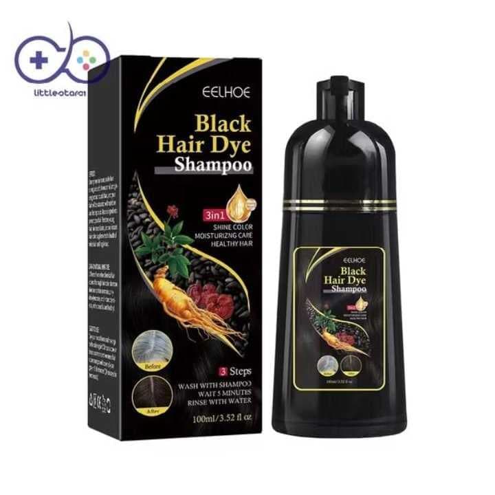 Shampoo Koreana Tintura Para Cabelos Pretos Creme De Coloração Natural Cobrir Brancos Cinza