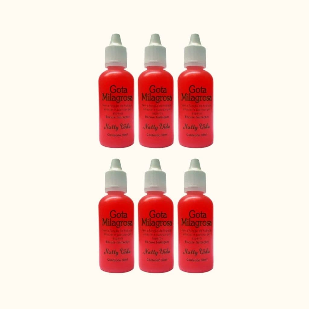 Kit Gota Milagrosa Natty Vida 30ml Para Pés Mãos Cuidado Diario com Rachaduras Ressecamento