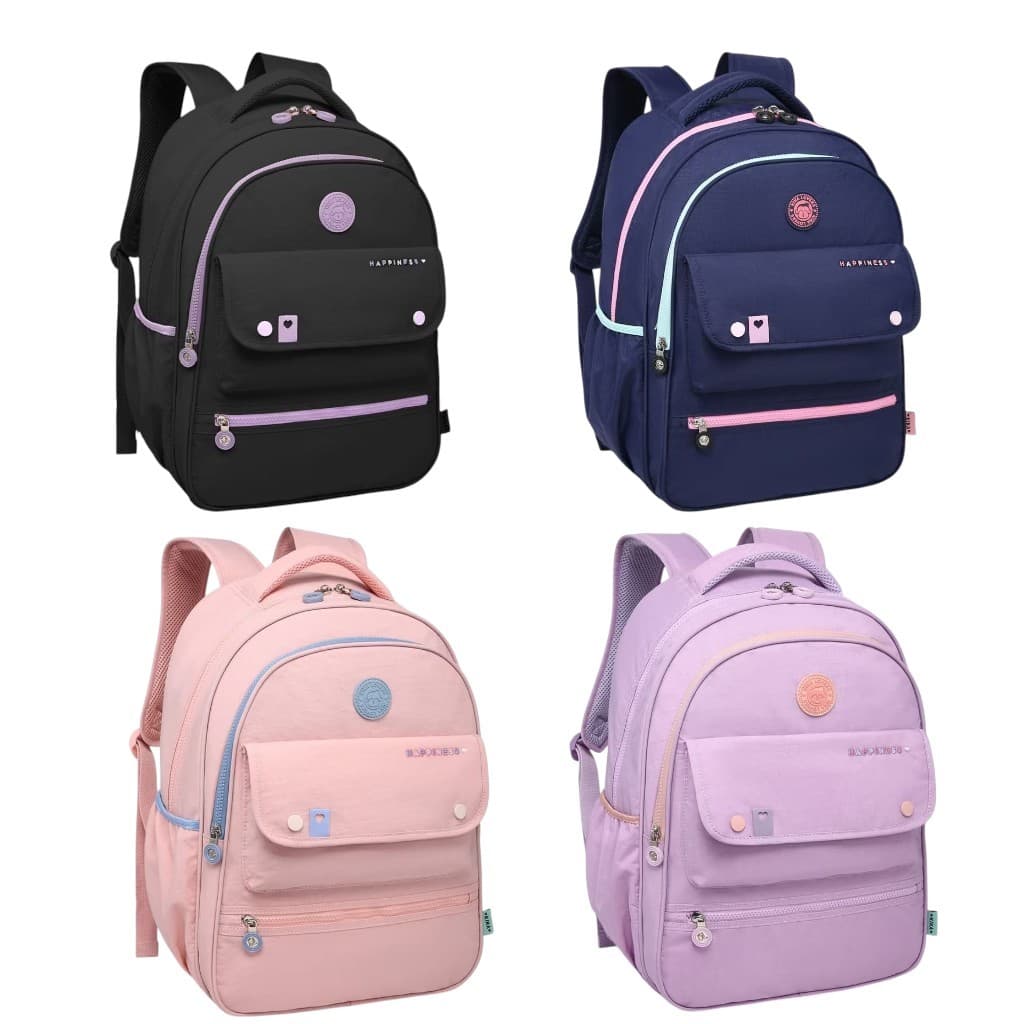 Mochila Grande Juvenil Reforçada Kika Compartimento Notebook M20
