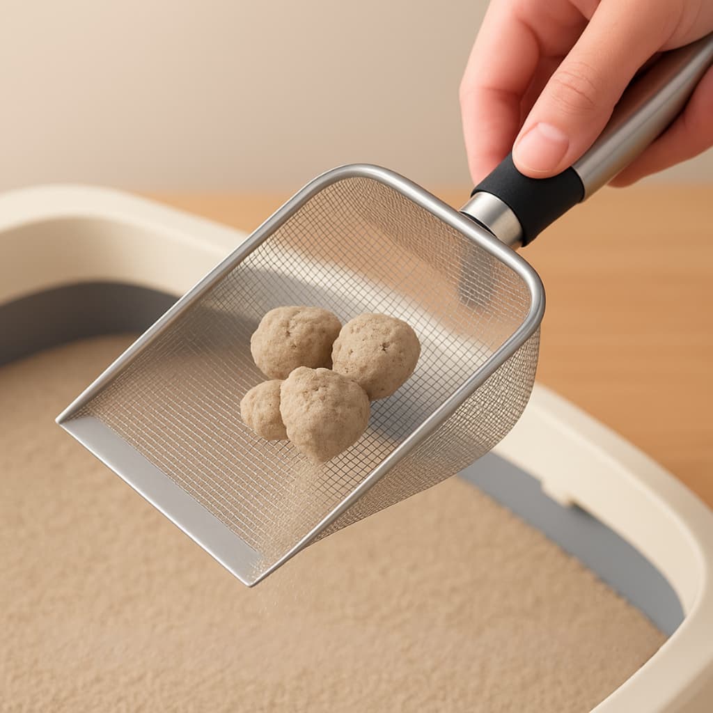Pá Pazinha Peneira Coletora Caixa de Areia Gato Cachorro Pet Aço Inox Higiênica 2.8mm e 3.8mm