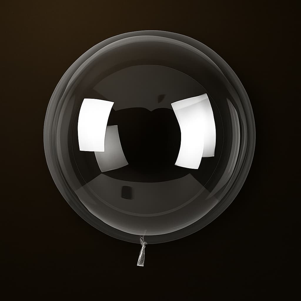 Kit 50 Unidades Balão Bubble 18 Polegadas - 45 Cm - Cristal