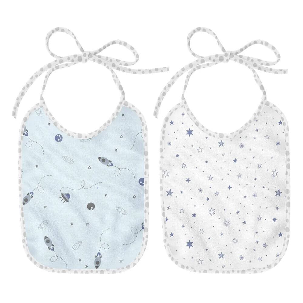 Babador Flanelado e Plastificado Papi Composê Espaço - Bebê - Menino