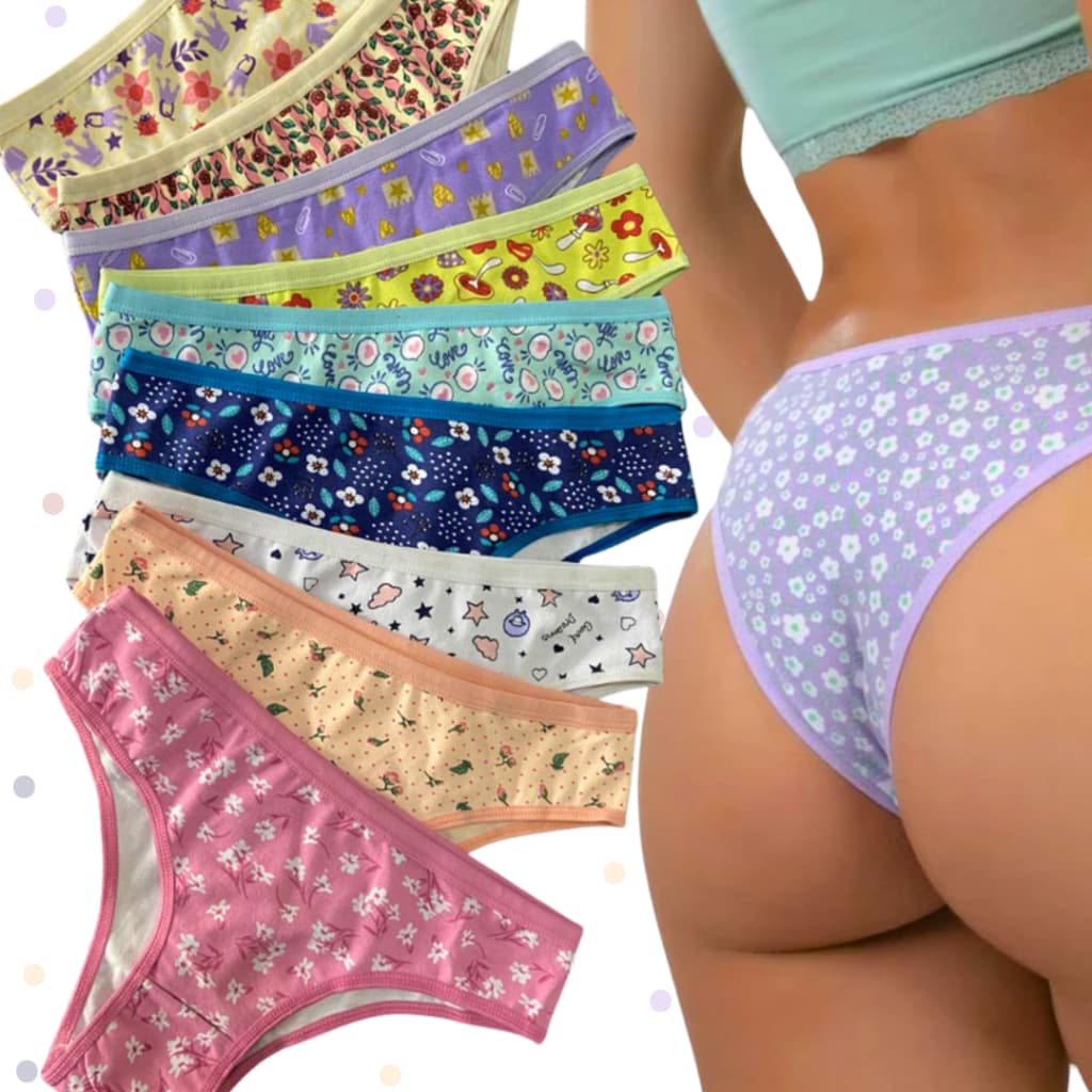 Kit Calcinha Feminina, Tanga Adulto suplex do P ao G