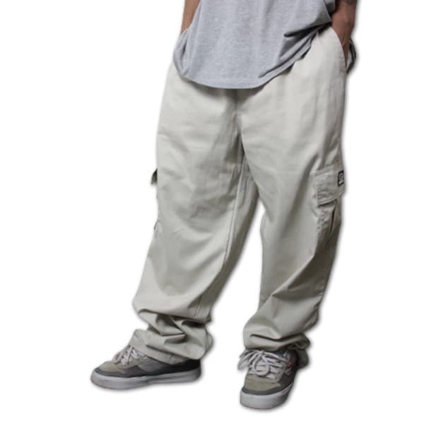 Calça Cargo Masculinas e Feminina Elegante 6 Bolsos skate Larga Fechamento No Cordão