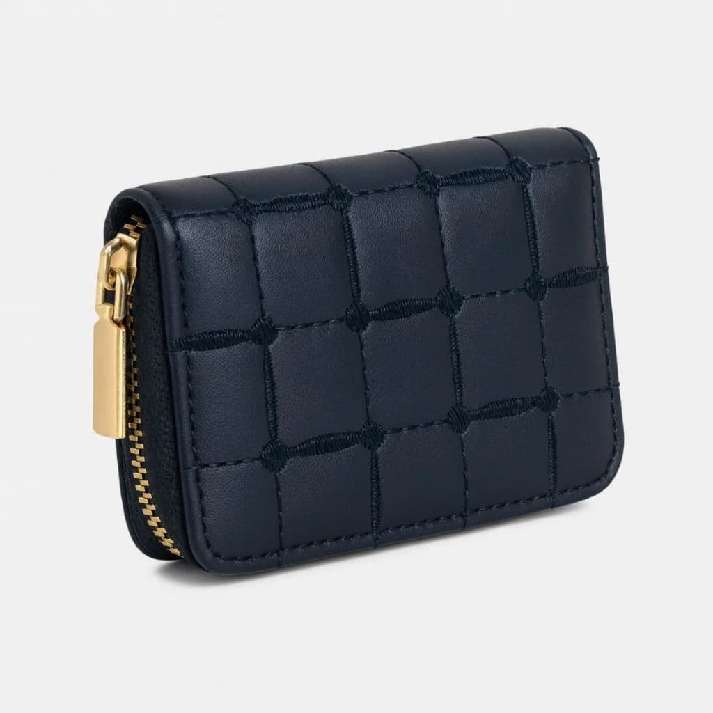 Carteira Pequena Feminina Porta Cartão Moedas Cnh Documentos Dinheiro Couro Sintético Rg Matelassê