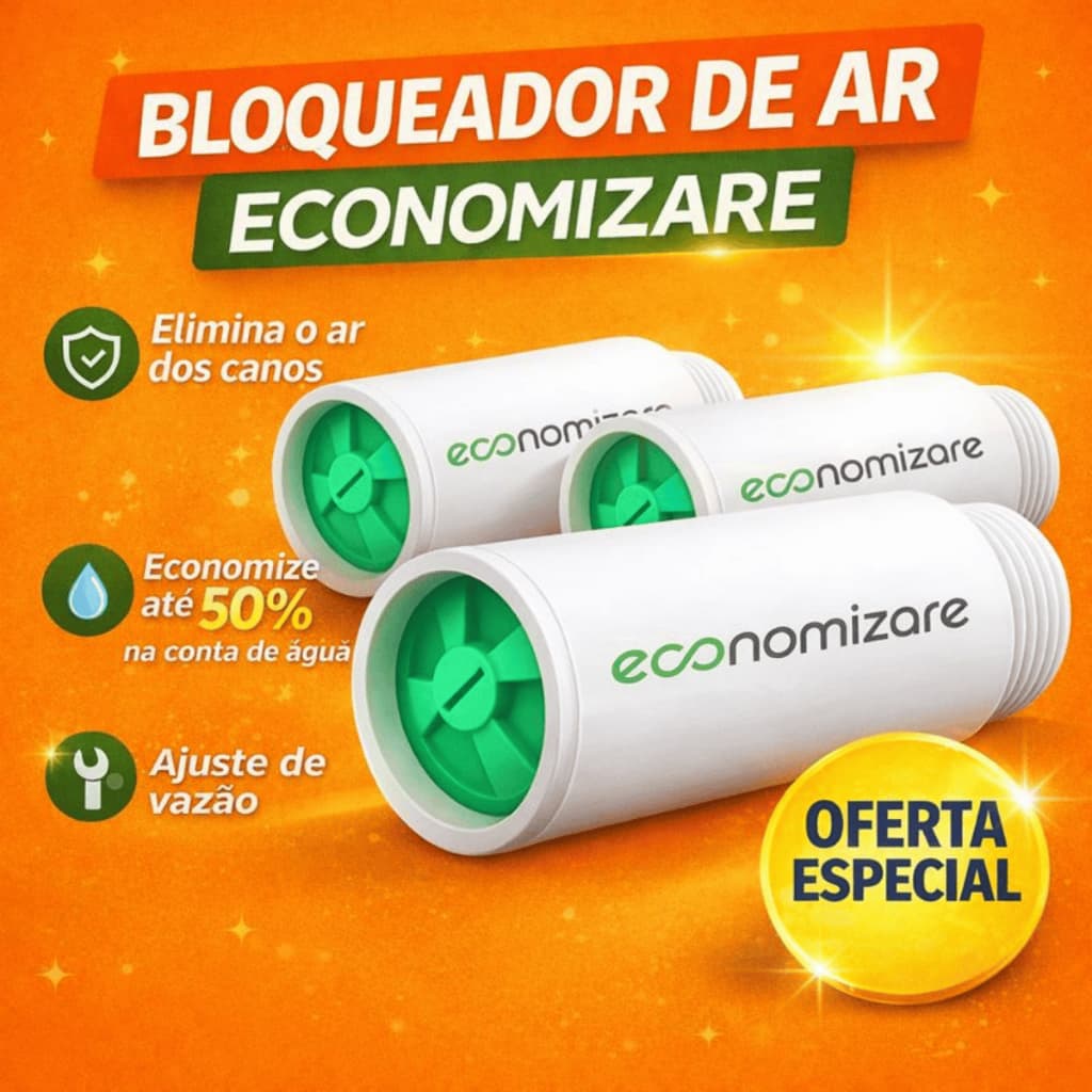 Bloqueador De Ar Redutor Conta Água - Economizare -  Economia de Conta de Água