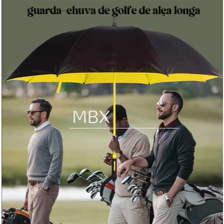 Guarda-Chuva Grande Automático à Prova de Tempestade – Fibra de Vidro e Blackout para 99% de Proteção UV