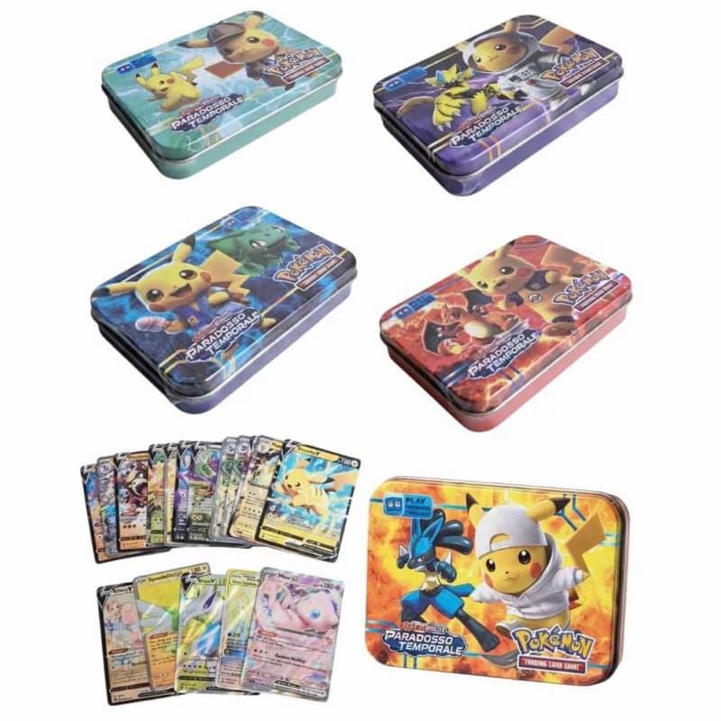 Lata Pokémon Colecionável Com 45 Cards + 5 Holográficos
