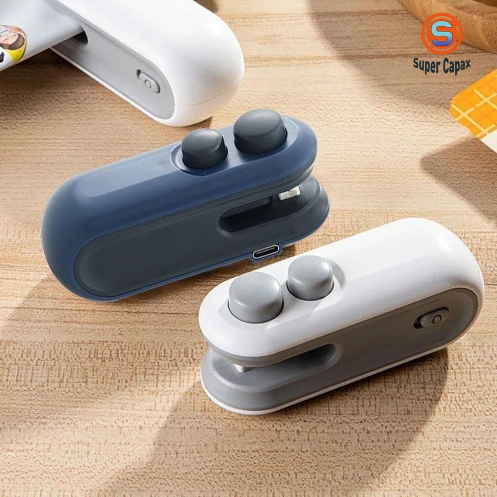 Mini Selador Portátil De Saco 2 Em 1 Magnético De Calor Recarregável