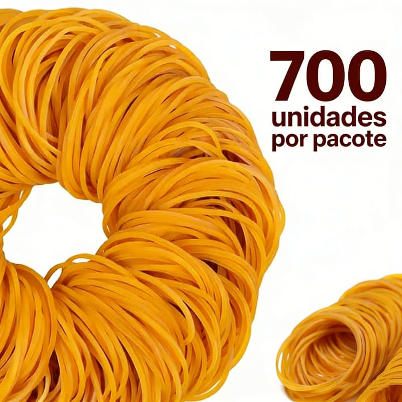 700 Elásticos De Silicone Amarelo Duráveis | Não Derrete Com O Uso | Para Organizar Dinheiro Gominha