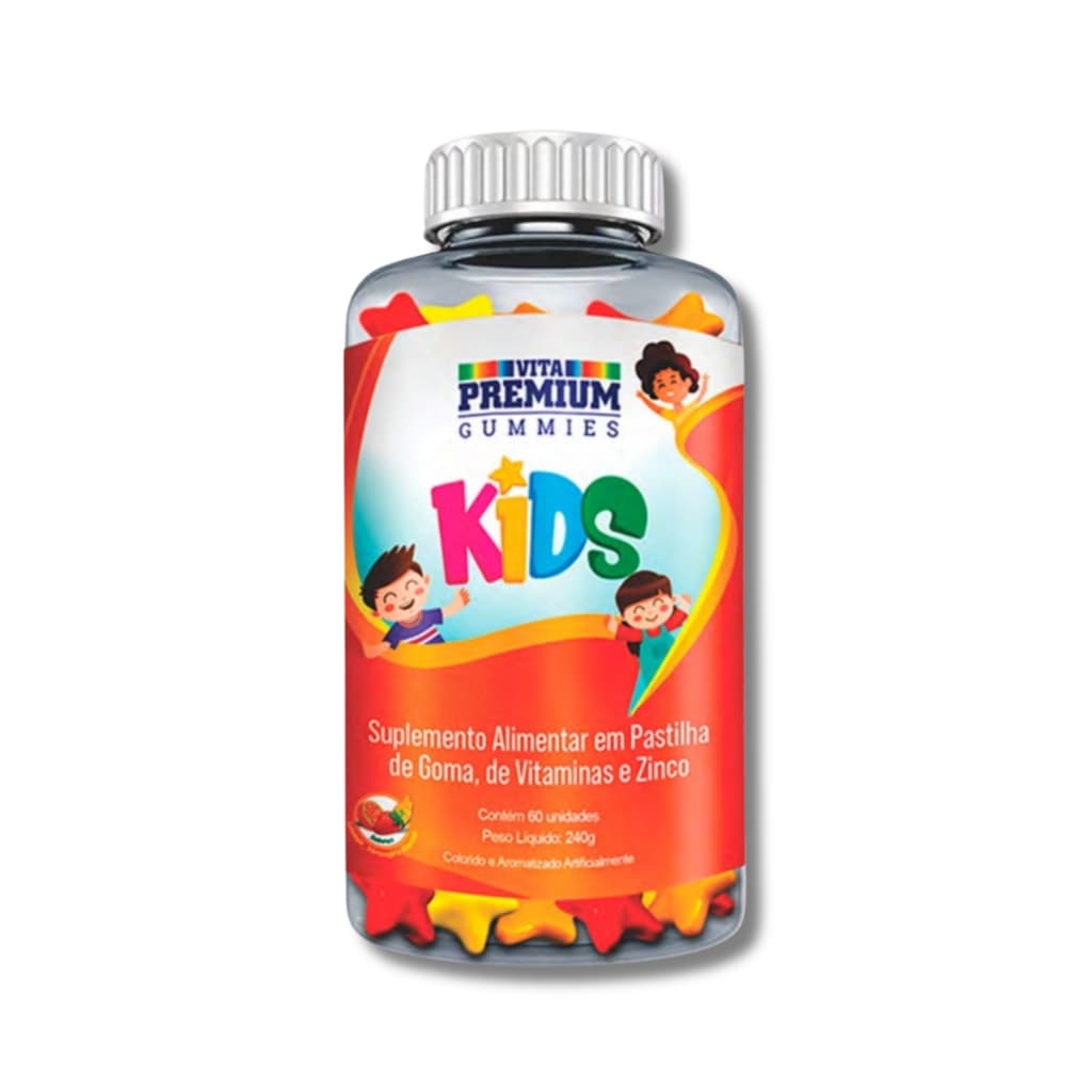 Vitamina Infantil em Gomas Sabor Sortido 60un - Vita Premium