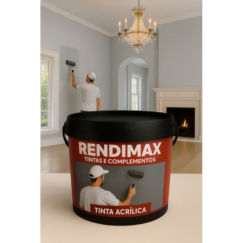 Tinta Acrílica Premium Rendimax 18L – Ideal para Paredes Internas e Externas