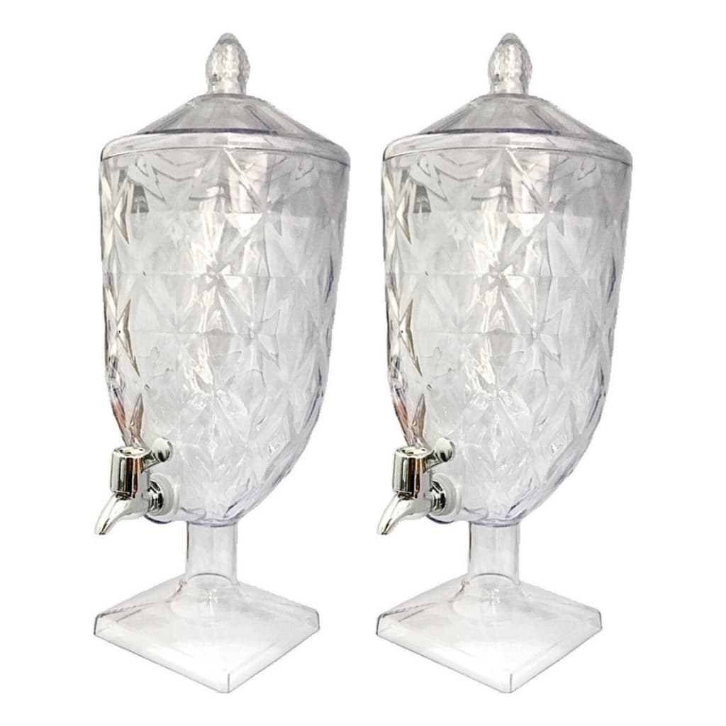 Kit 02 Suqueiras 4,5L Cristal Acrílico Dispenser Diamond com Torneira Super Promoção Envio Rápido