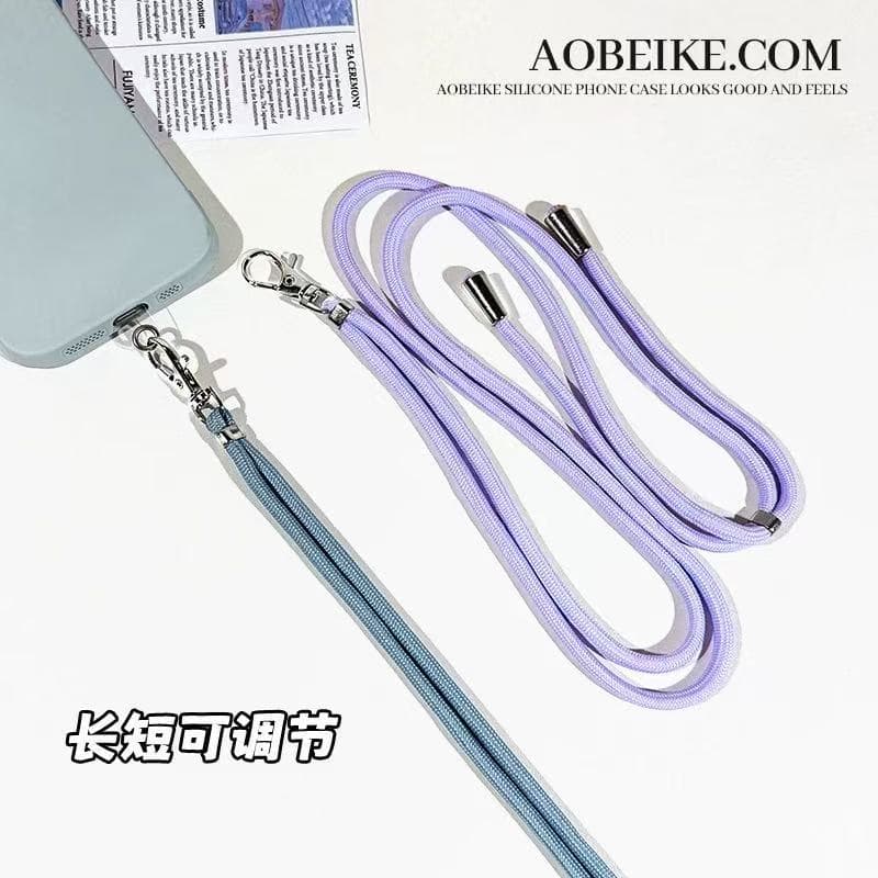 Cordão De Ombro Transversal De Segurança Bolsa Alça Celular Pescoço De Uso Fácil Estilo Moda Porta-Chaves Sling Case