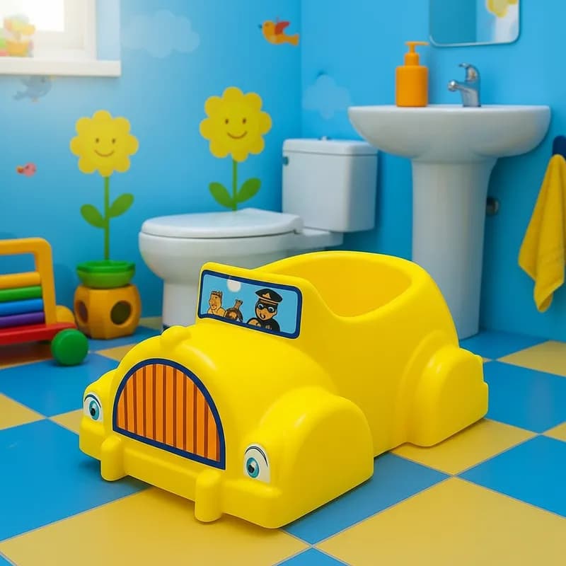 Penico infantil treinamento para desfralde criança carro colorido prático plasnorthon