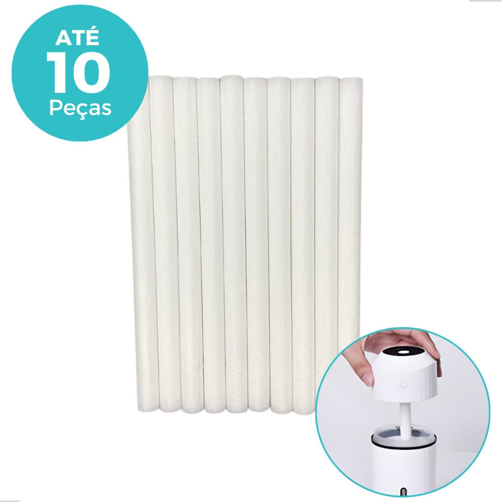 Kit Filtros Algodão Difusor  Refil Umidificador De Ar Ultrassônico Portátil 20cm 2/5/10/20pcs