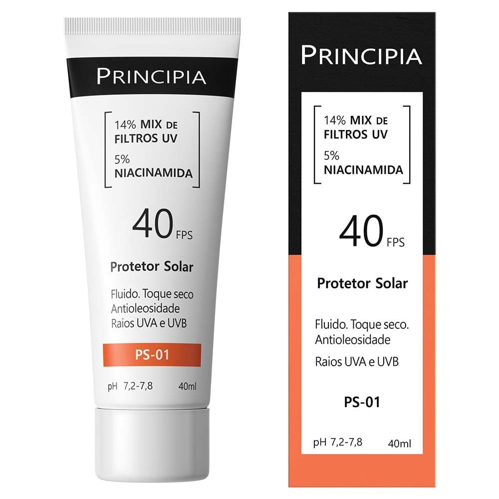 Protetor Solar Facial PS-01 FPS 40 Principia - 40ml