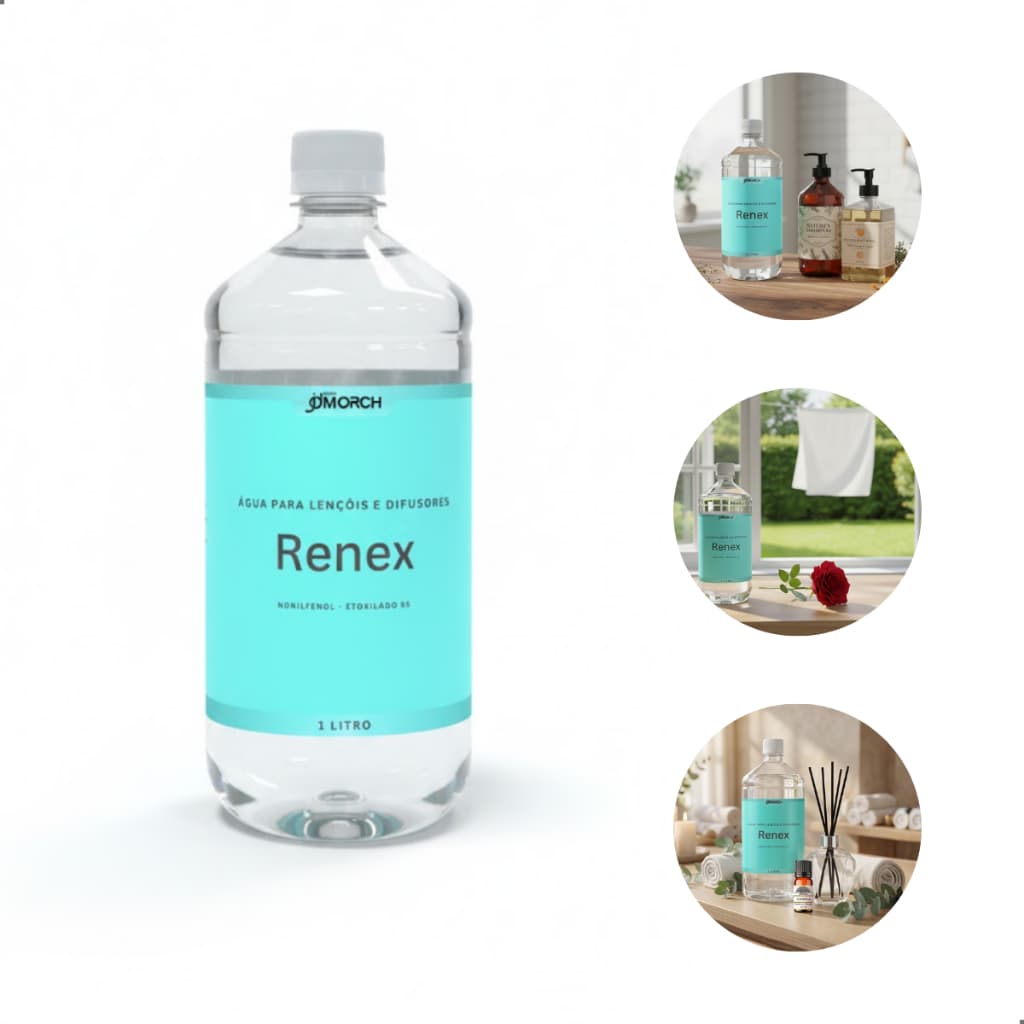 Renex 1 Litro Para Aromatizantes Água Perfumada/Sprays Solubilizante De Essências Puro