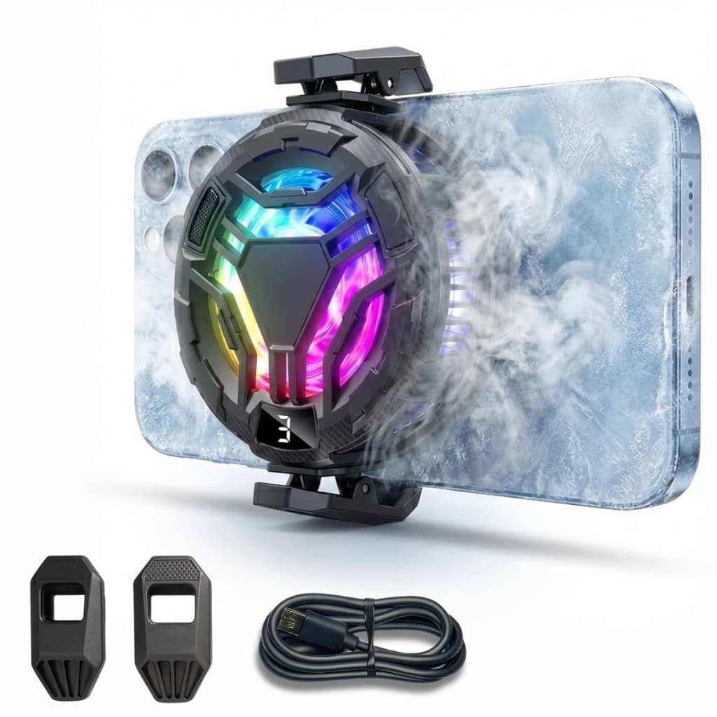 Culer pra celular Gamer RGB Resfriador Cooler para Mobile Placa Peltier  LED