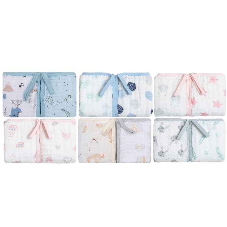 Paninho De Boca Papi Soft Com Prendedor De Chupeta Estampado 40Cm X 40Cm 02 Un 1538