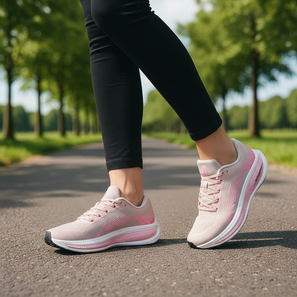 Tênis Feminino Casual Esportivo para Caminhada e Academia Amortecimento Macio Leve