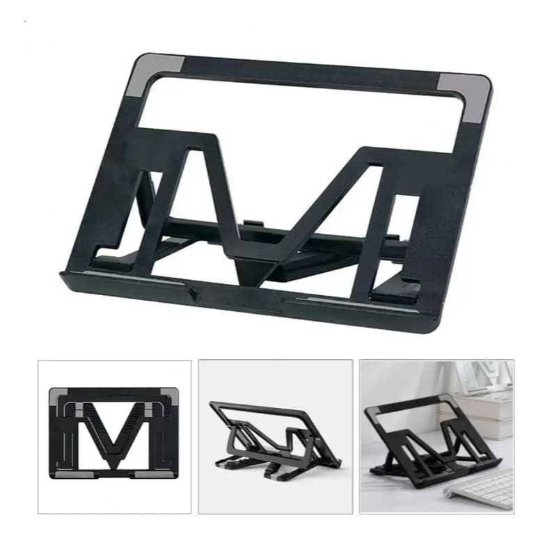 Suporte Ajustável Base Ergonômico Para Ipad Tablet Dobravel Preto pronta entrega