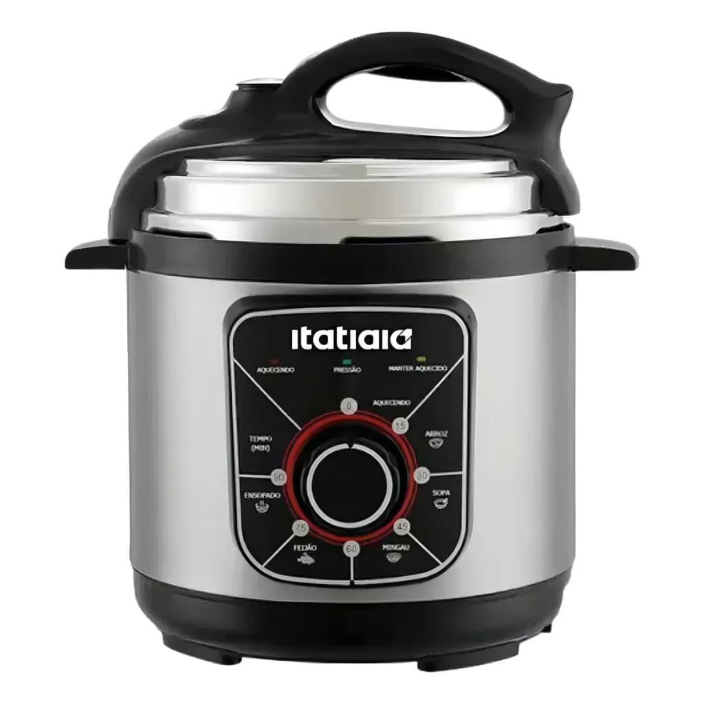 Panela de Pressão Elétrica Itatiaia Essencial 3L Inox 220V 700W | Segurança + Praticidade