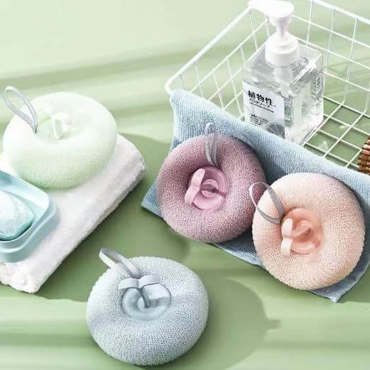 Esponja de Banho Esfoliante - 3D Respirável, Antibacteriana, Massagem Confortável