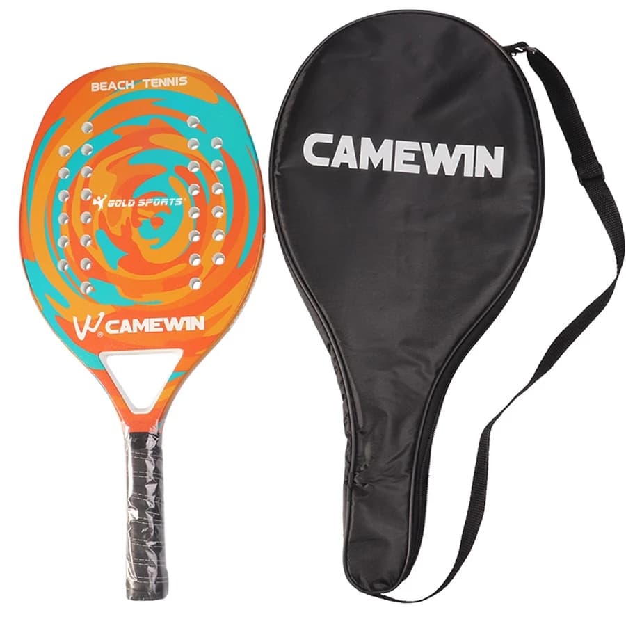 Raquete Beach Tennis Camewin Carbono + Capa Iniciante/Intermediário