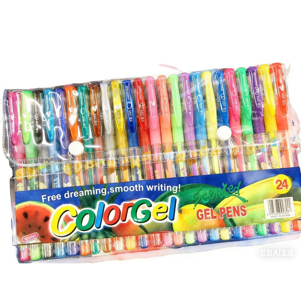 Conjunto de canetas de flash, caneta fluorescente brilhante, caneta colorida para crianças, caneta de grafite colorida