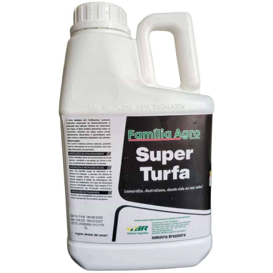 Adubo Fertilizante Esterco Liquido Leonardita Australiana Família Agro Super Turfa 5 Litros