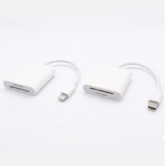 Adaptador Para Leitor De Cartões iPhone Cartão SD e TF Dois-In-One Externa Interface otg