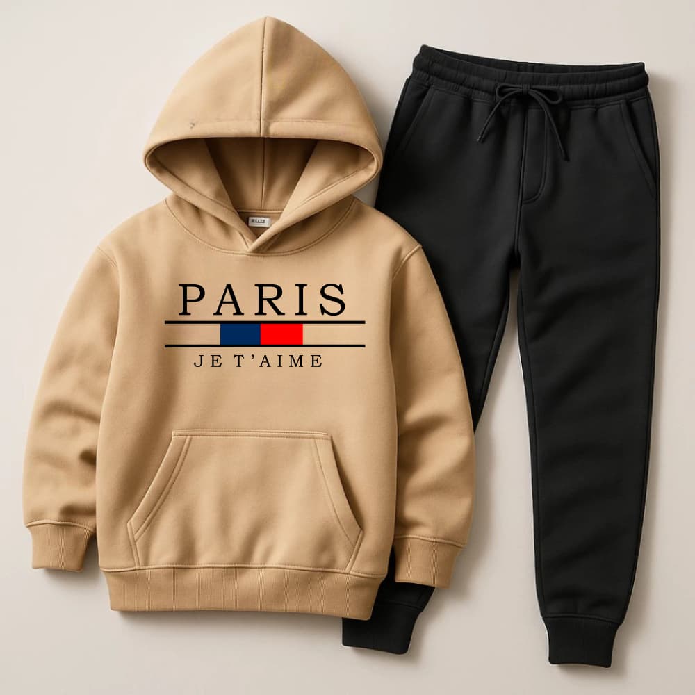 Conjunto Infantil Moletom Paris Jet Estampado Personalizado Varias Cores