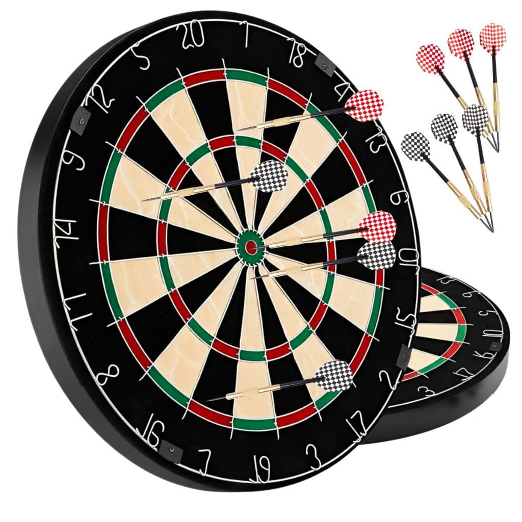 Jogo de Dardos Grande Tiro ao Alvo 44cm 6 Dardos 40mm ou 20mm