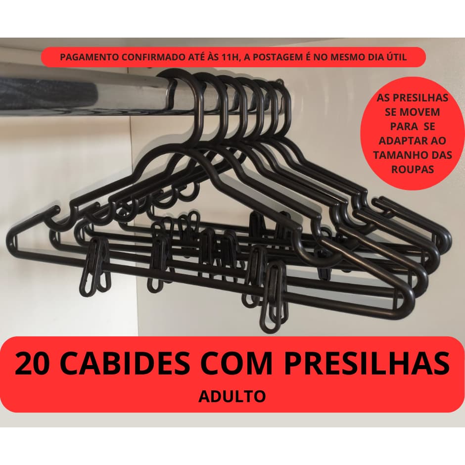 kit 20 CABIDES COM PRESILHAS REFORÇADOS- adulto (ideal para calças, saias e shorts)