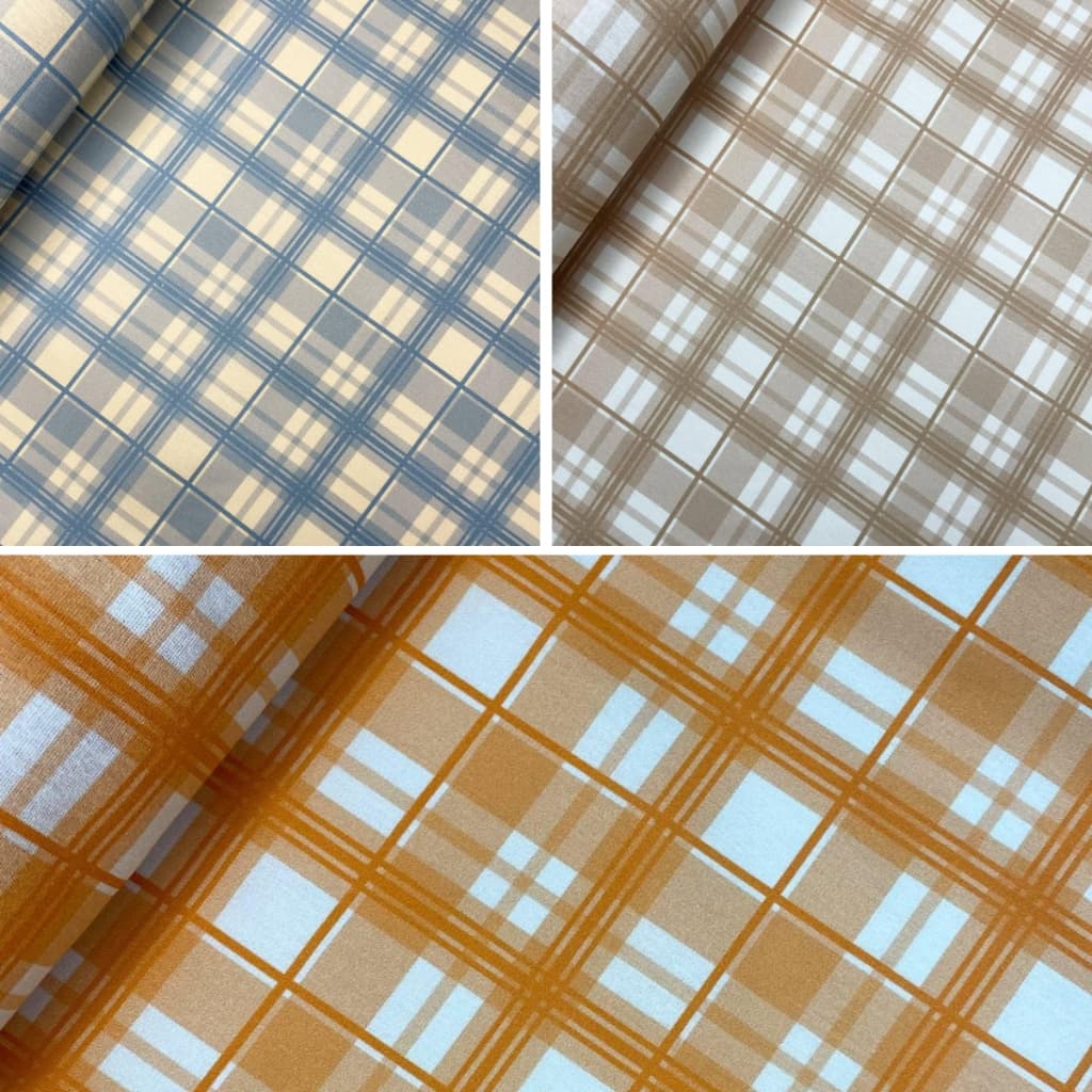 Tecido Tricoline Xadrez Elegante 1,50mt 100% Algodão Estampado Estilo Escocês Clássico