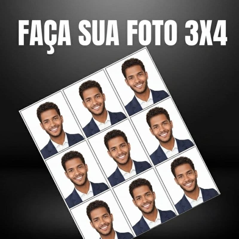 8 Fotos 3x4 Iguais ou Diferentes