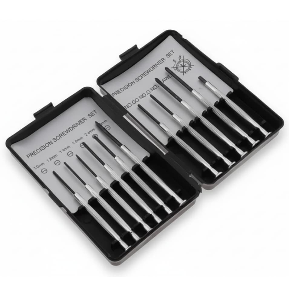 Kit Chave Relojoeiro 11 Peças Fenda/Phillips p/ Celular Óculos e Eletrônicos