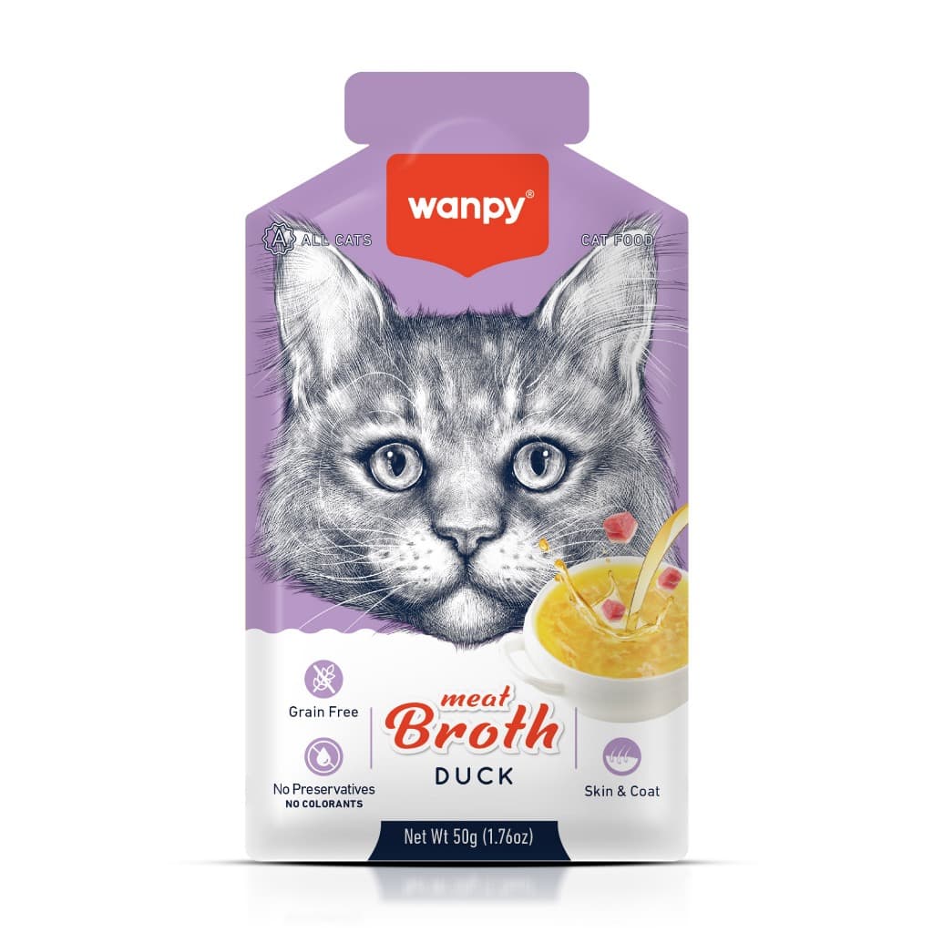 Truly Wanpy Petisco Sopa para Gatos Sabor Pato 50g
