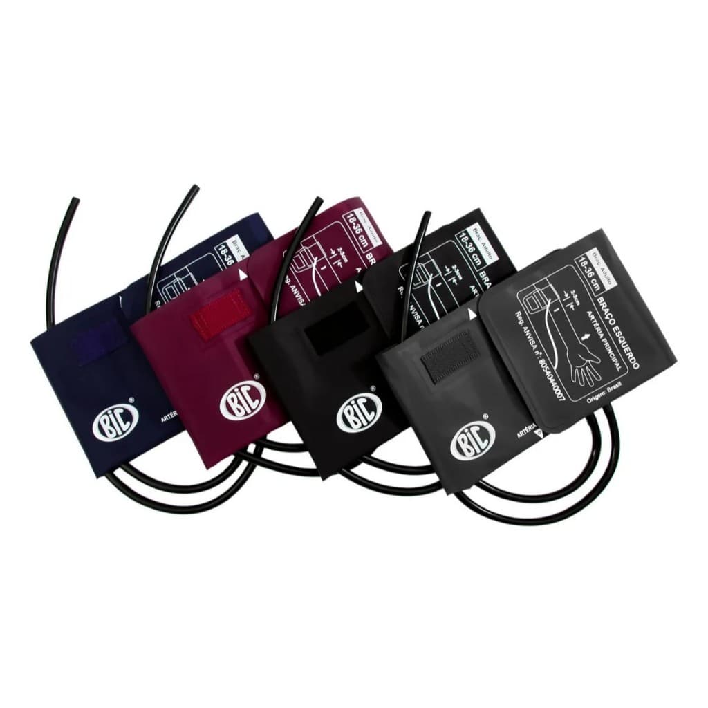 Ap. Pressão Adulto Argola Nylon Fecho de Contato Preto – BIC DIAGNÓSTICO