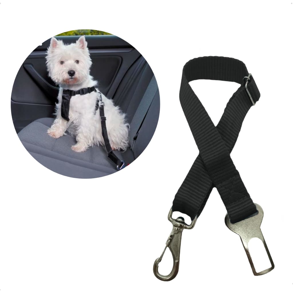 Cinto De Segurança Pet Cachorro Gato Universal Veicular Ajustável Regulável Viagem Segura Até 35kg