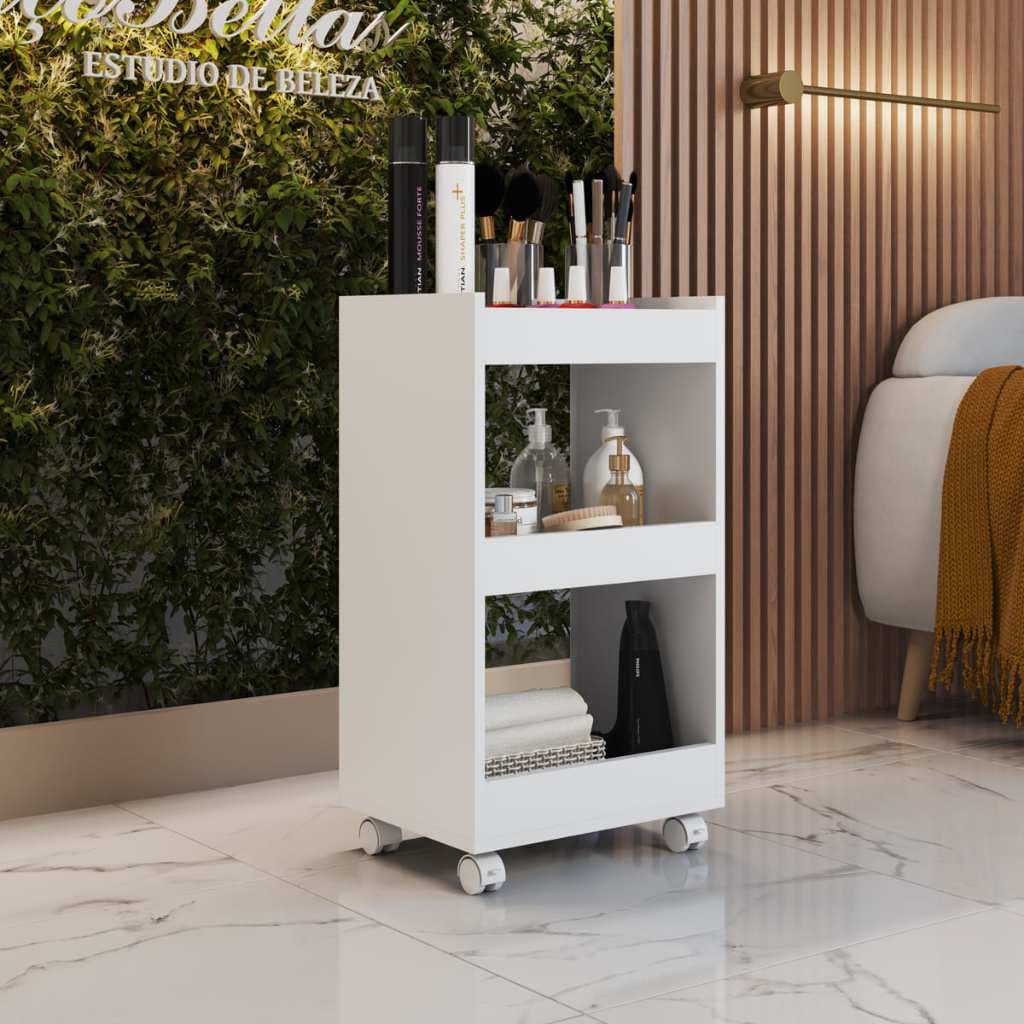 Carrinho Auxiliar Escrivaninha Quarto Multiuso Maquiagem