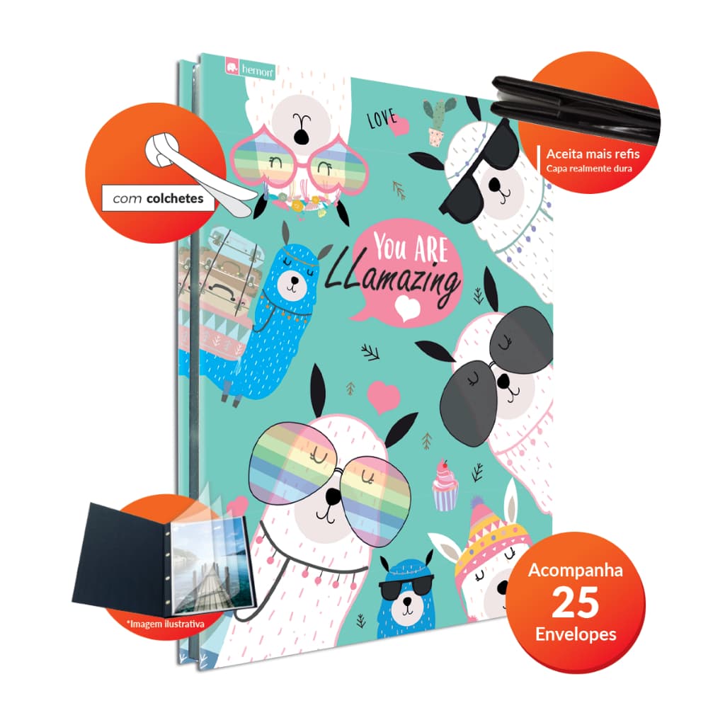 Pasta Catálogo Ofício C/25 Sacos Plásticos